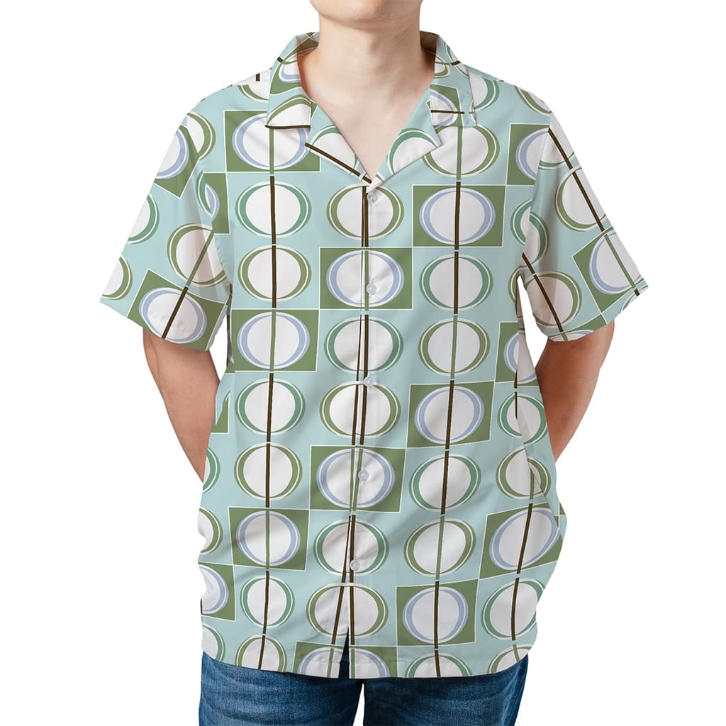 The Sopranos Tony Soprano Geometric Pattern Hawaiian Shirt - Tazila
