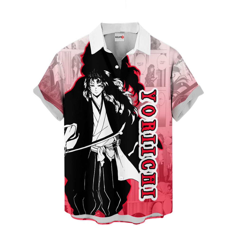 Yoriichi Tsugikuni Hawaiian Shirt Manga Style