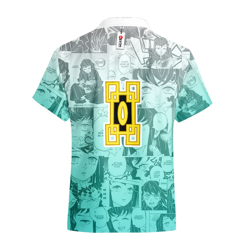 Muichiro Tokito Hawaiian Shirt Manga Style