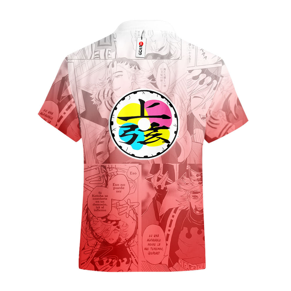 Douma Hawaiian Shirt Manga Style
