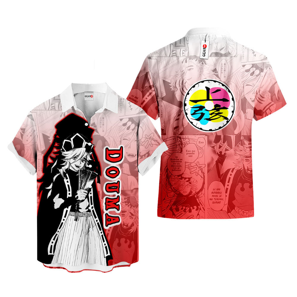 Douma Hawaiian Shirt Manga Style