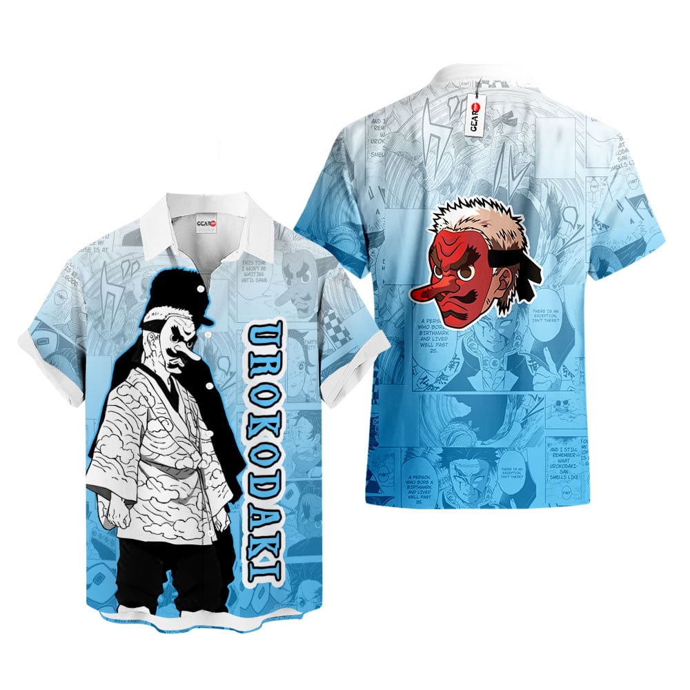 Sakonji Urokodaki Hawaiian Shirt Manga Style