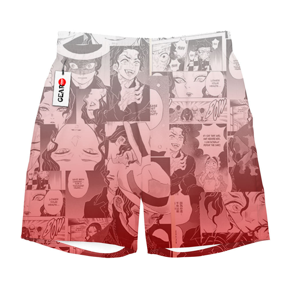 Muzan Kibutsuji Beach Shorts Manga Edition