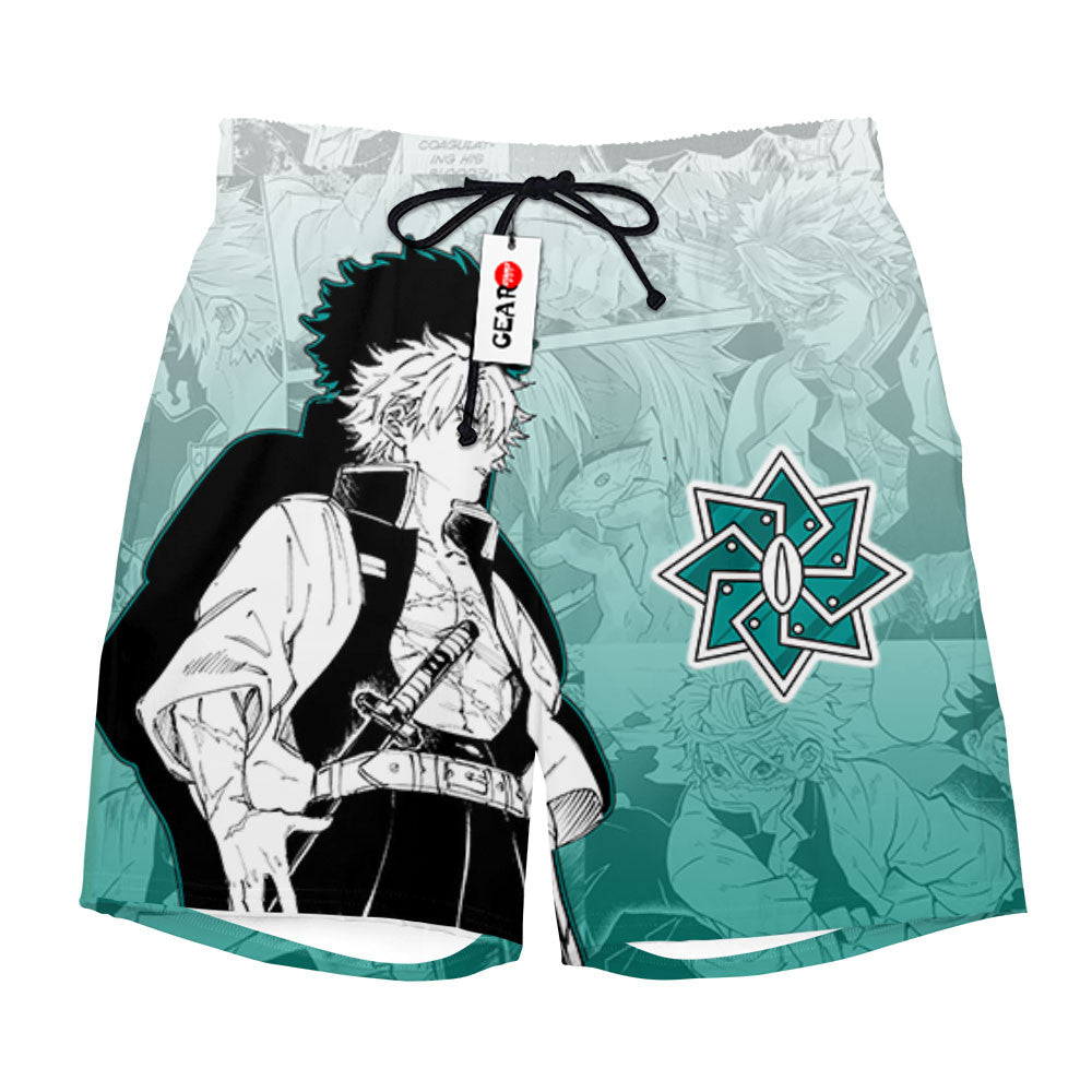 Sanemi Shinazugawa Beach Shorts Manga Edition