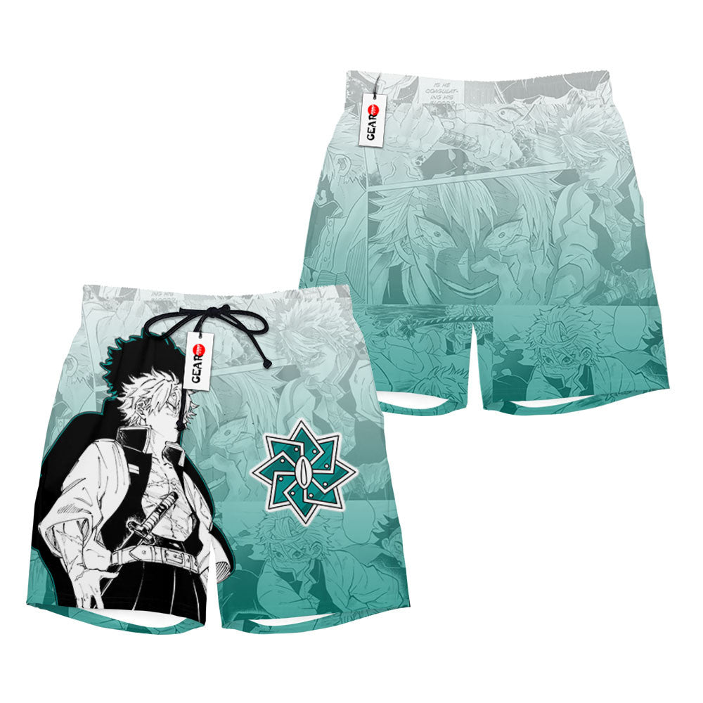 Sanemi Shinazugawa Beach Shorts Manga Edition