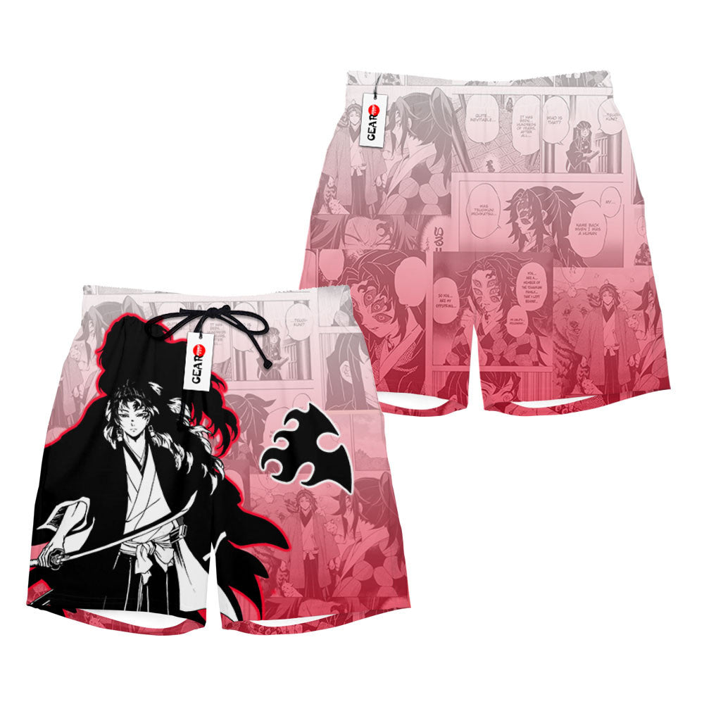 Yoriichi Tsugikuni Beach Shorts Manga Edition