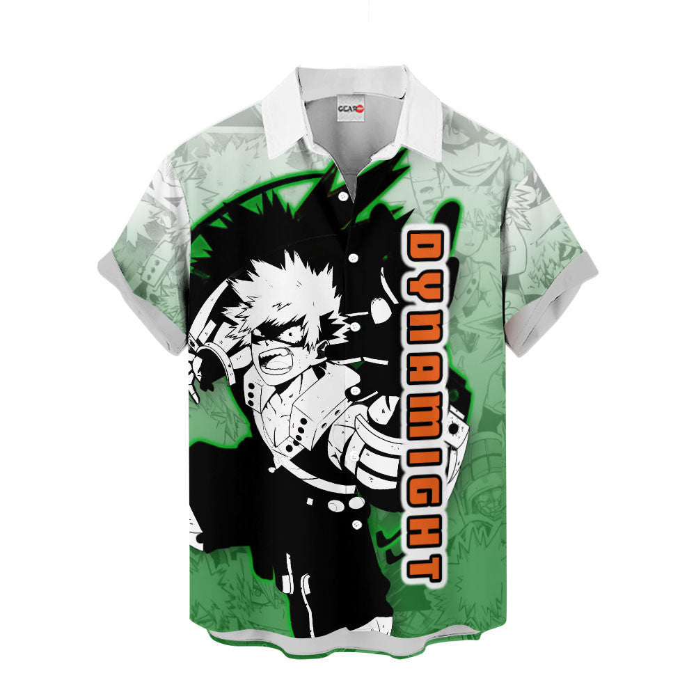 Dynamight Hawaiian Shirt Manga Style