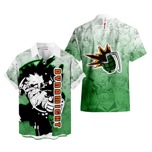 Dynamight Hawaiian Shirt Manga Style