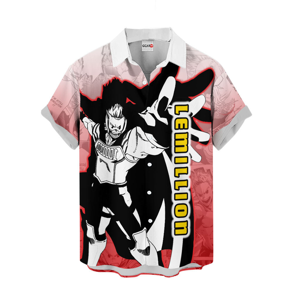 Lemillion Hawaiian Shirt Manga Style