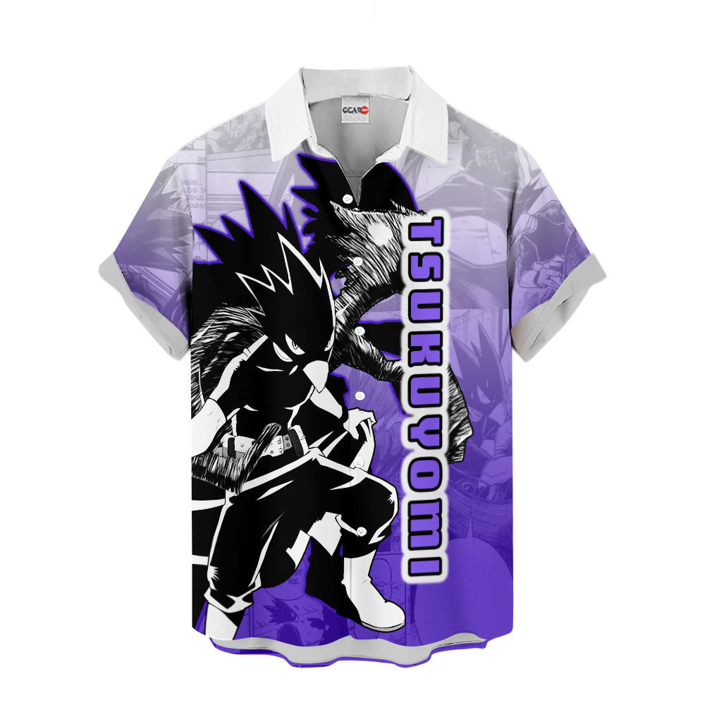 Tsukuyomi Hawaiian Shirt Manga Style
