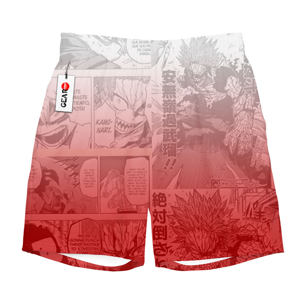 Red Riot Beach Shorts Manga Edition