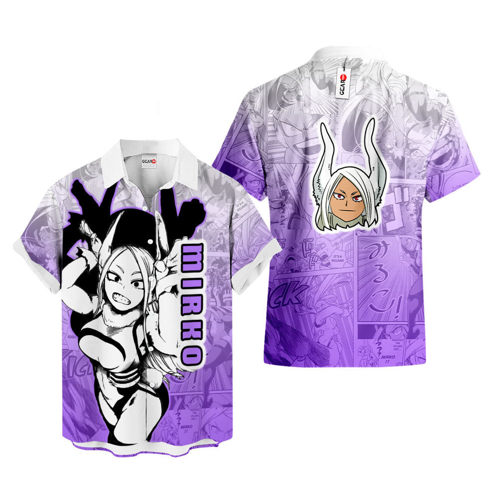Mirko Hawaiian Shirt Manga Style