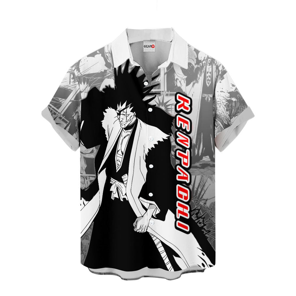 Kenpachi Zaraki Hawaiian Shirt Manga Style