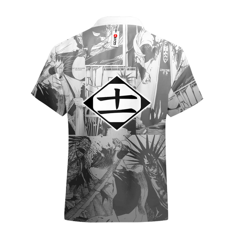 Kenpachi Zaraki Hawaiian Shirt Manga Style