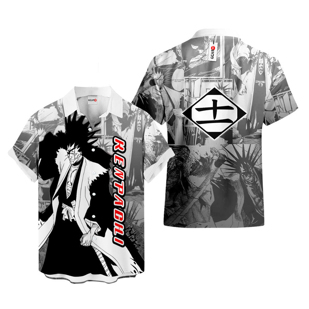 Kenpachi Zaraki Hawaiian Shirt Manga Style