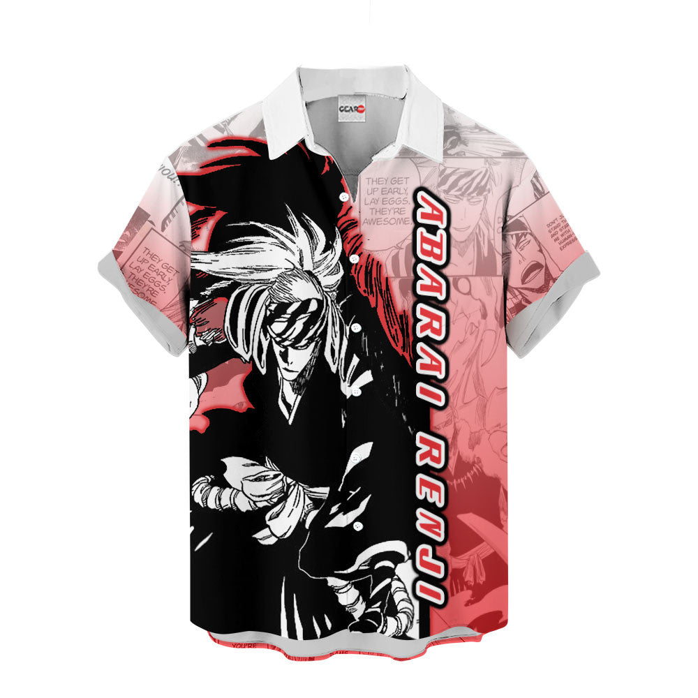 Abarai Renji Hawaiian Shirt Manga Style