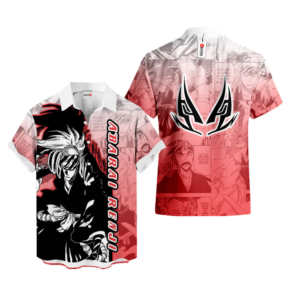 Abarai Renji Hawaiian Shirt Manga Style
