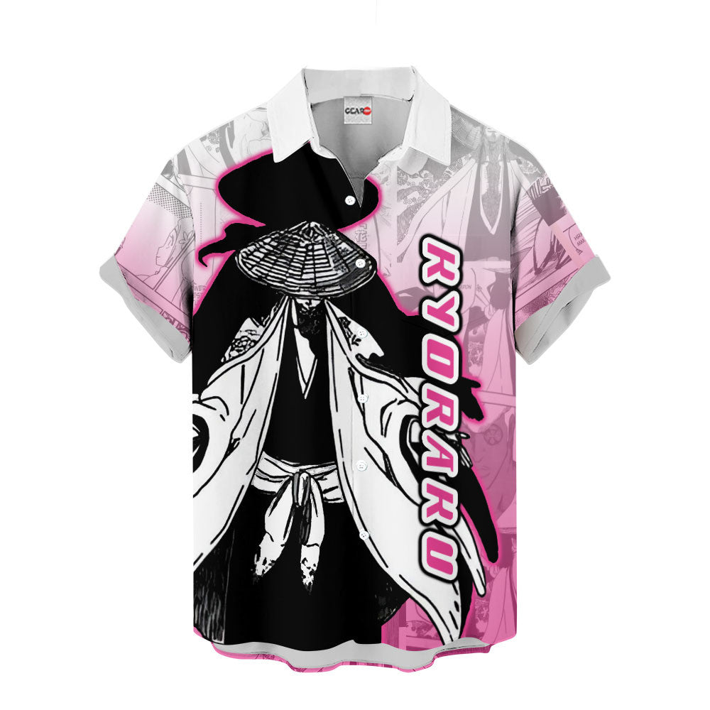 Shunsui Kyoraku Hawaiian Shirt Manga Style