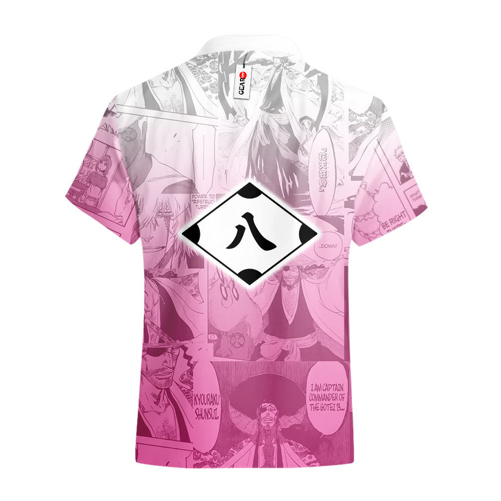 Shunsui Kyoraku Hawaiian Shirt Manga Style