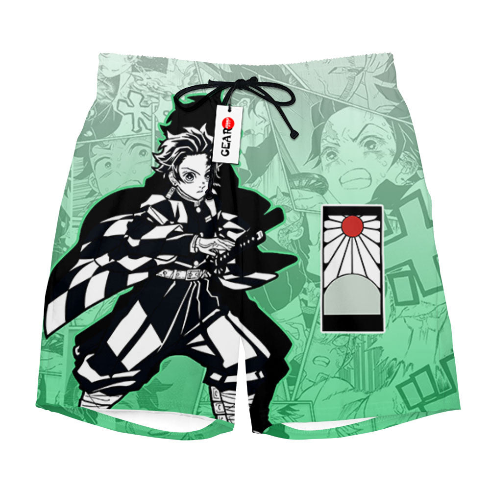 Tanjiro Beach Shorts Manga Edition