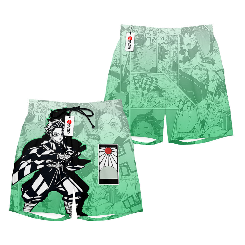 Tanjiro Beach Shorts Manga Edition