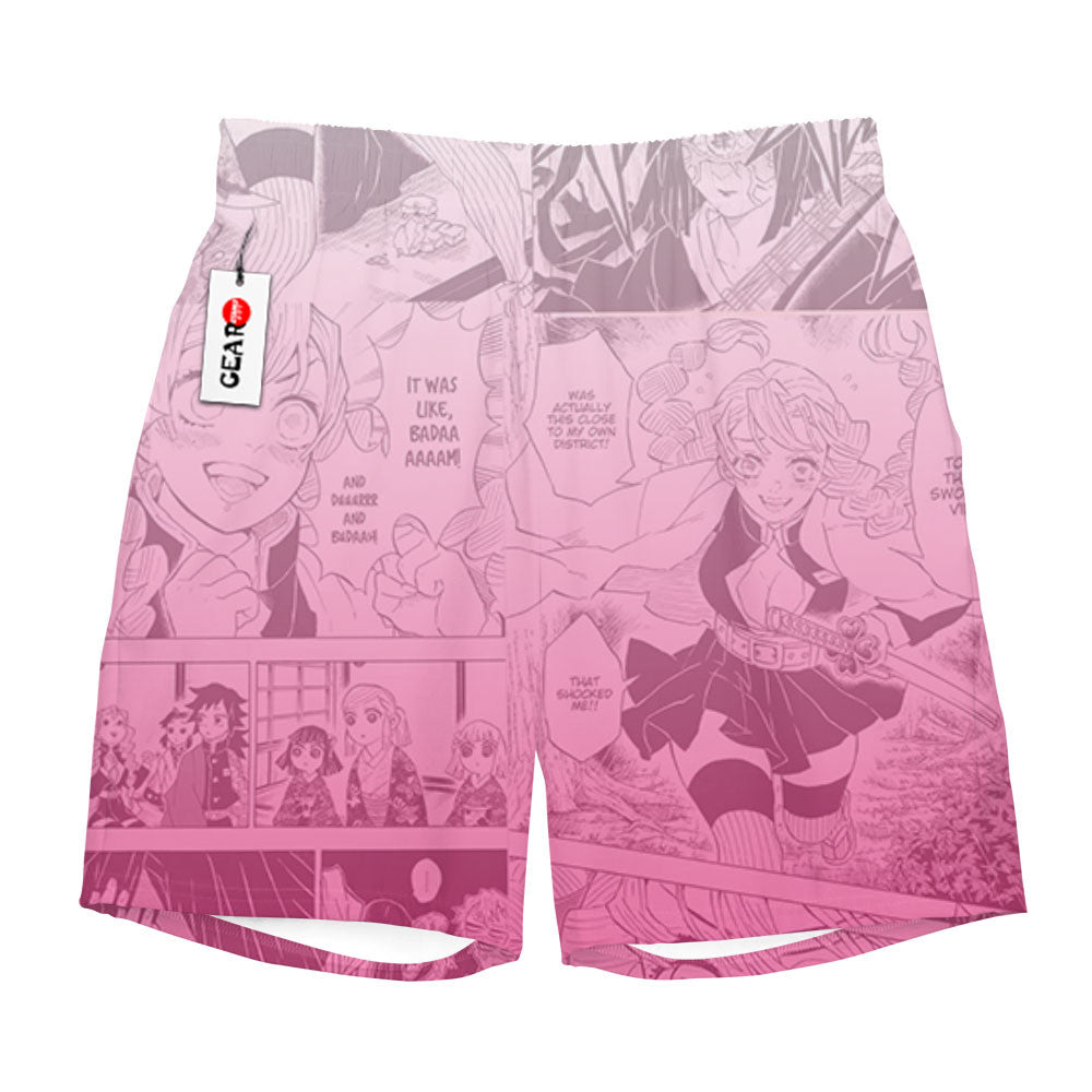 Mitsuri Kanroji Beach Shorts Manga Edition