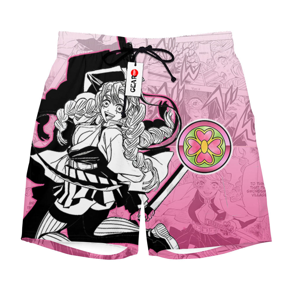 Mitsuri Kanroji Beach Shorts Manga Edition