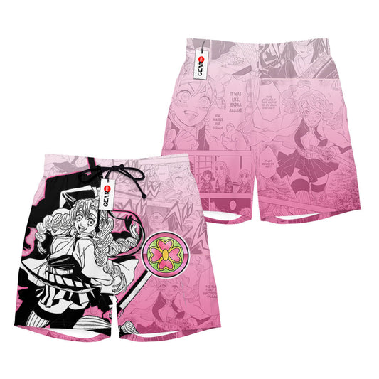 Mitsuri Kanroji Beach Shorts Manga Edition