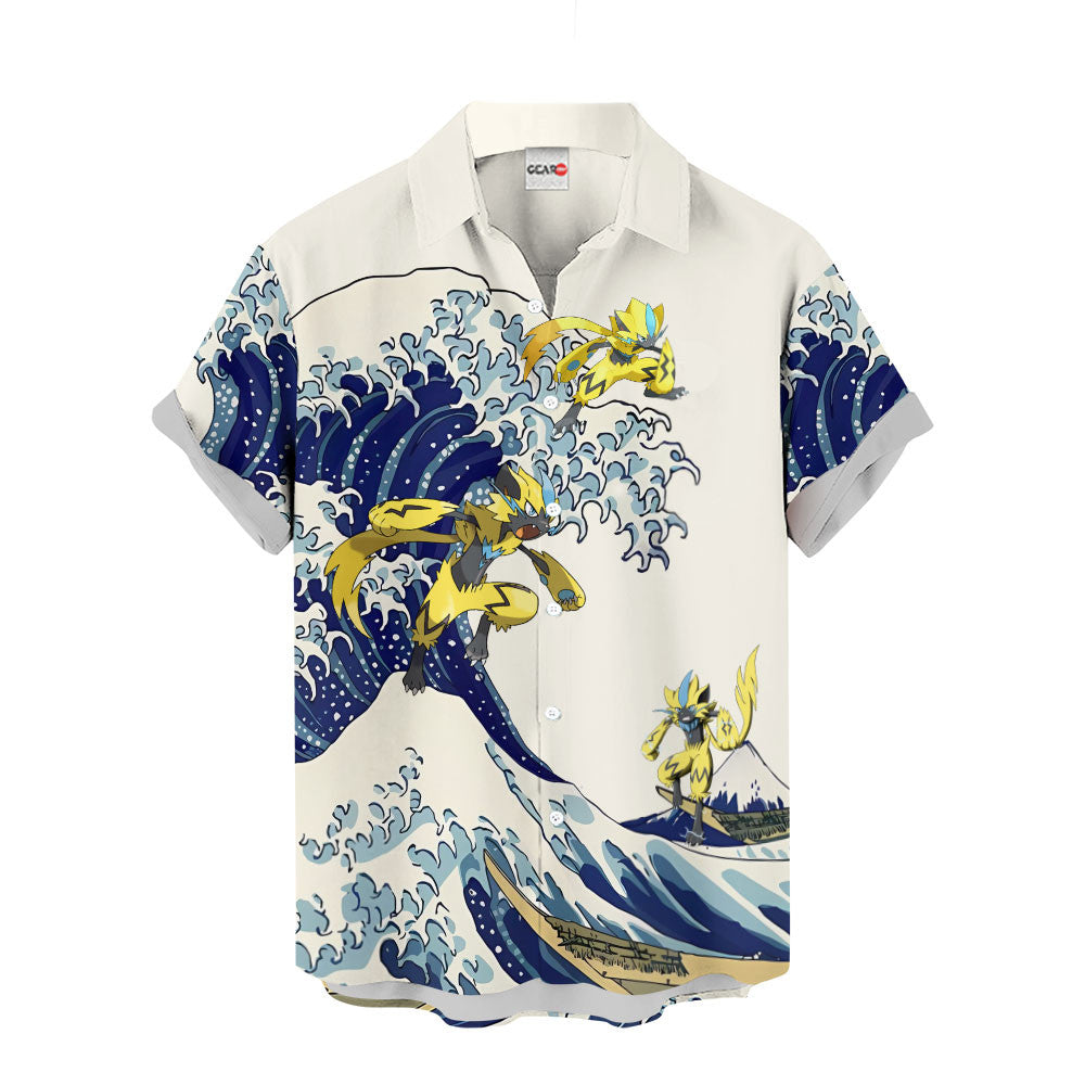 Zeraora Hawaiian Shirt - Great Wave Style