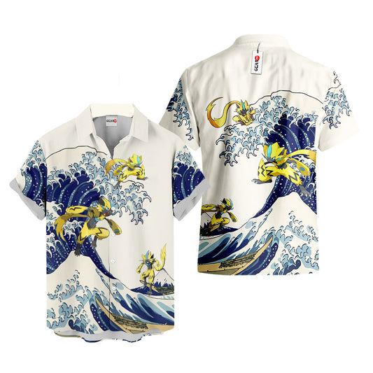 Zeraora Hawaiian Shirt - Great Wave Style