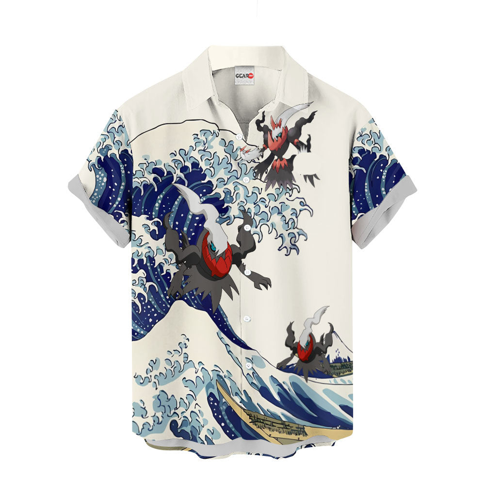 Darkrai Hawaiian Shirt - Great Wave Style