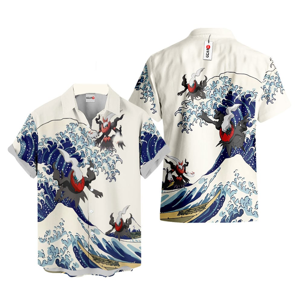 Darkrai Hawaiian Shirt - Great Wave Style