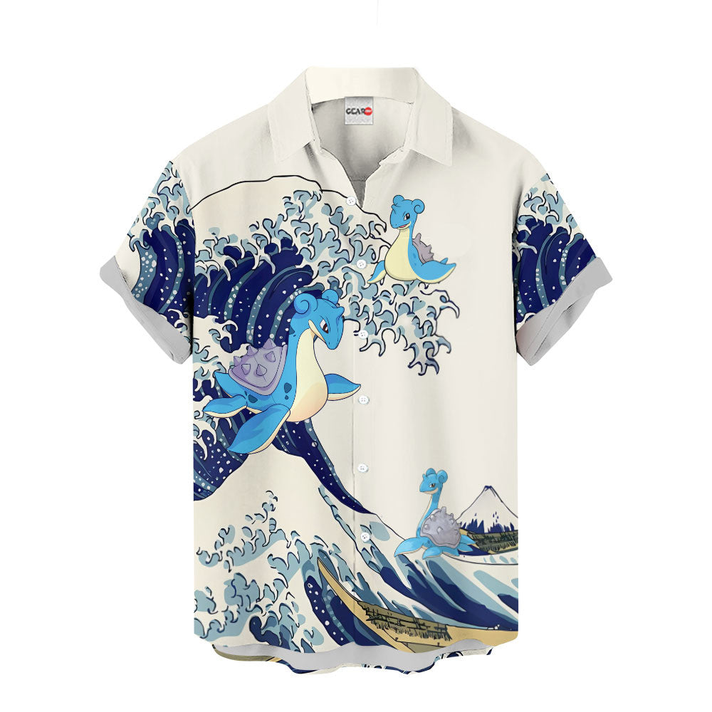 Lapras Hawaiian Shirt - Great Wave Style