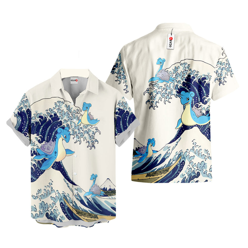 Lapras Hawaiian Shirt - Great Wave Style