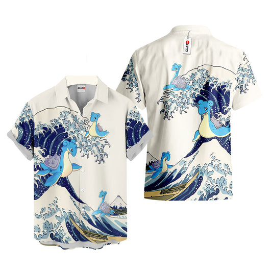 Lapras Hawaiian Shirt - Great Wave Style