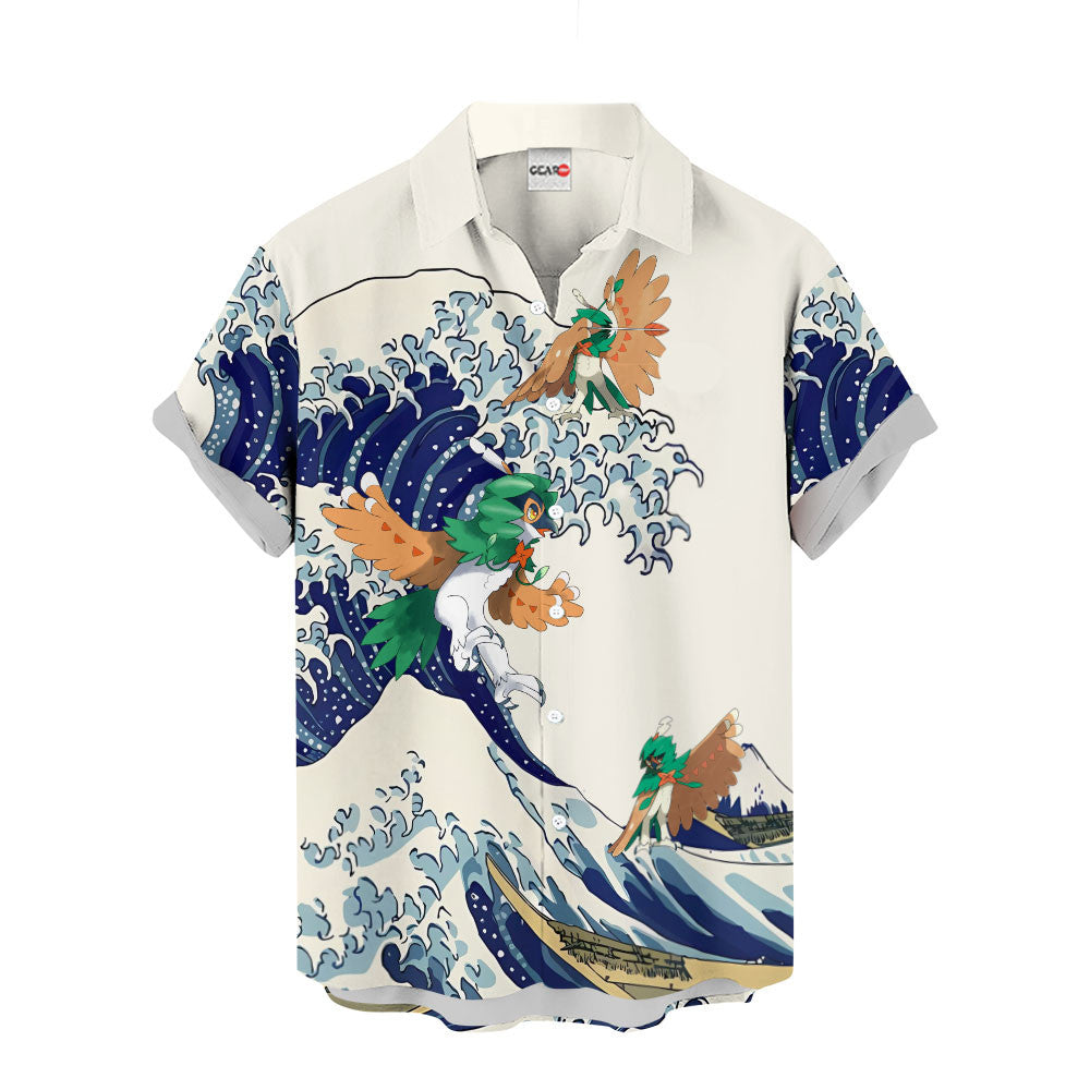 Decidueye Hawaiian Shirt - Great Wave Style