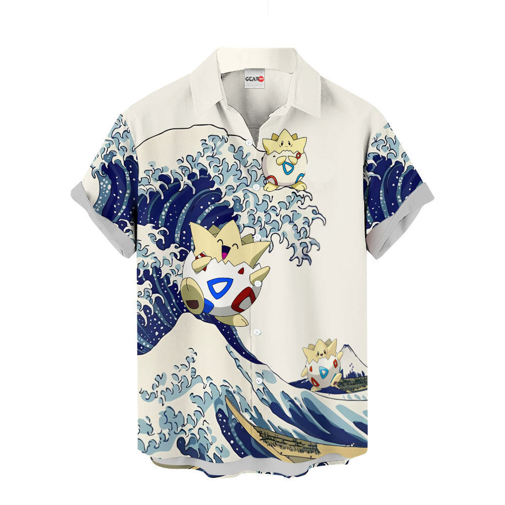 Togepi Hawaiian Shirt - Great Wave Style