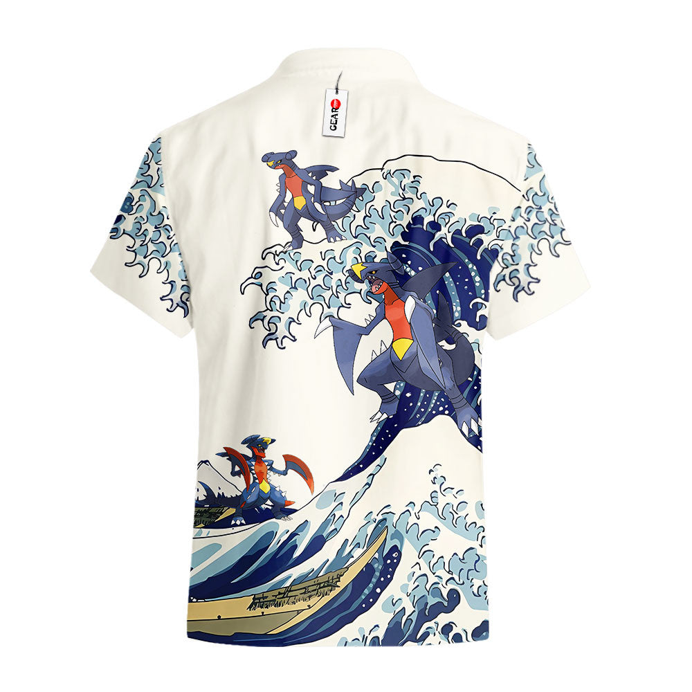 Garchomp Hawaiian Shirt - Great Wave Style