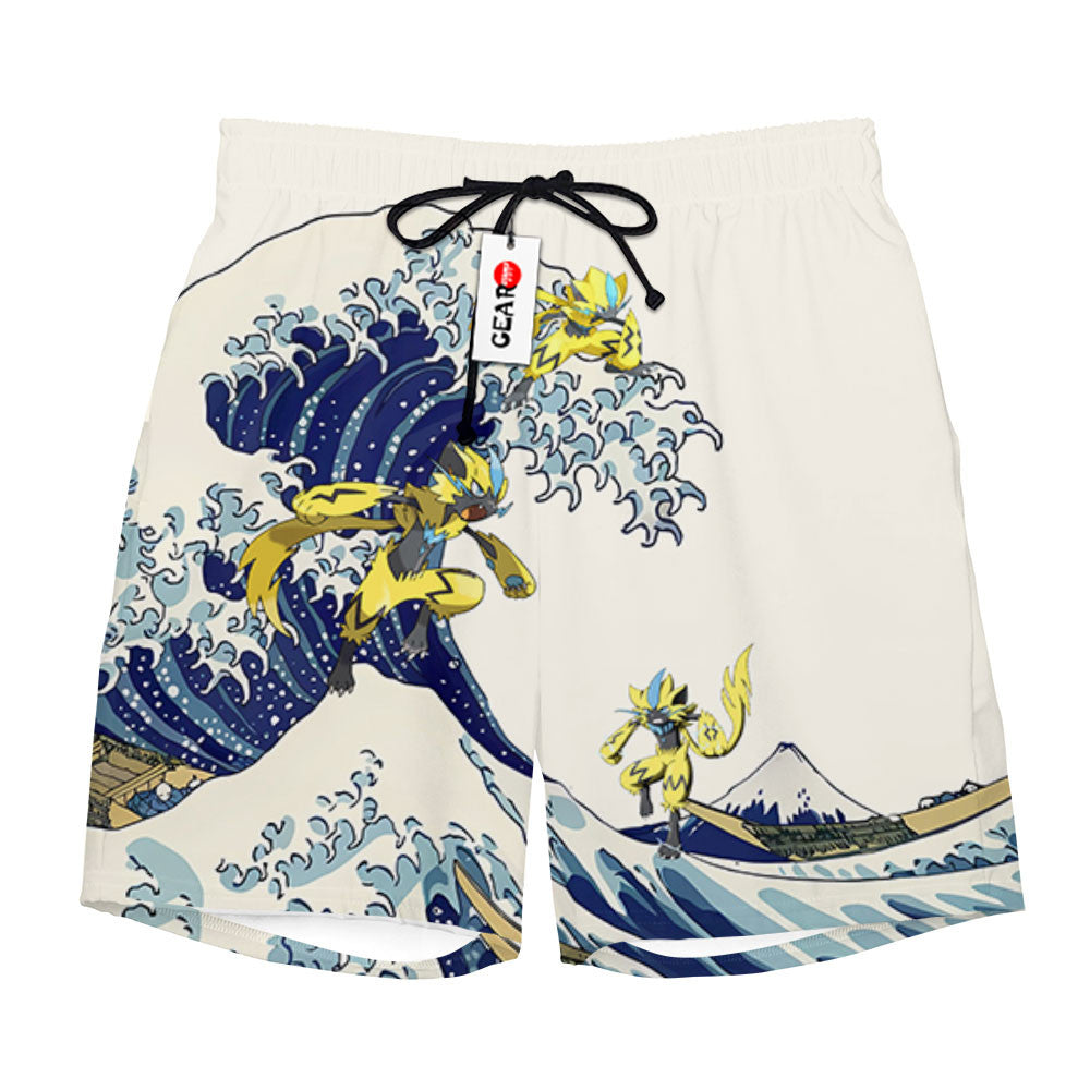 Zeraora Beach Shorts - Great Wave Edition