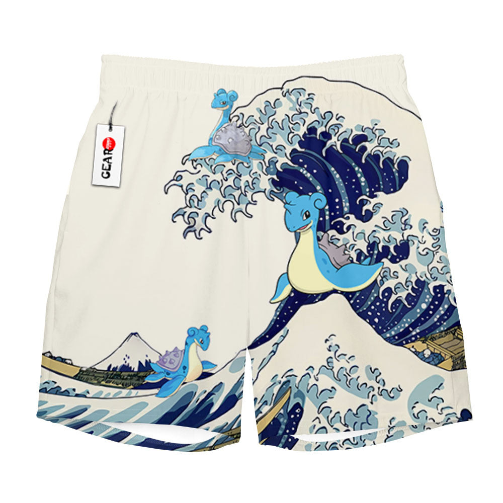 Lapras Beach Shorts - Great Wave Edition