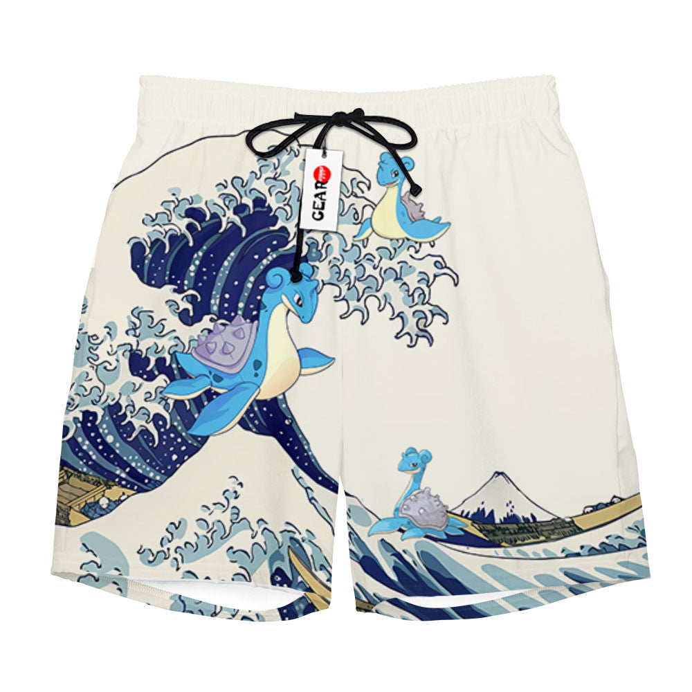 Lapras Beach Shorts - Great Wave Edition