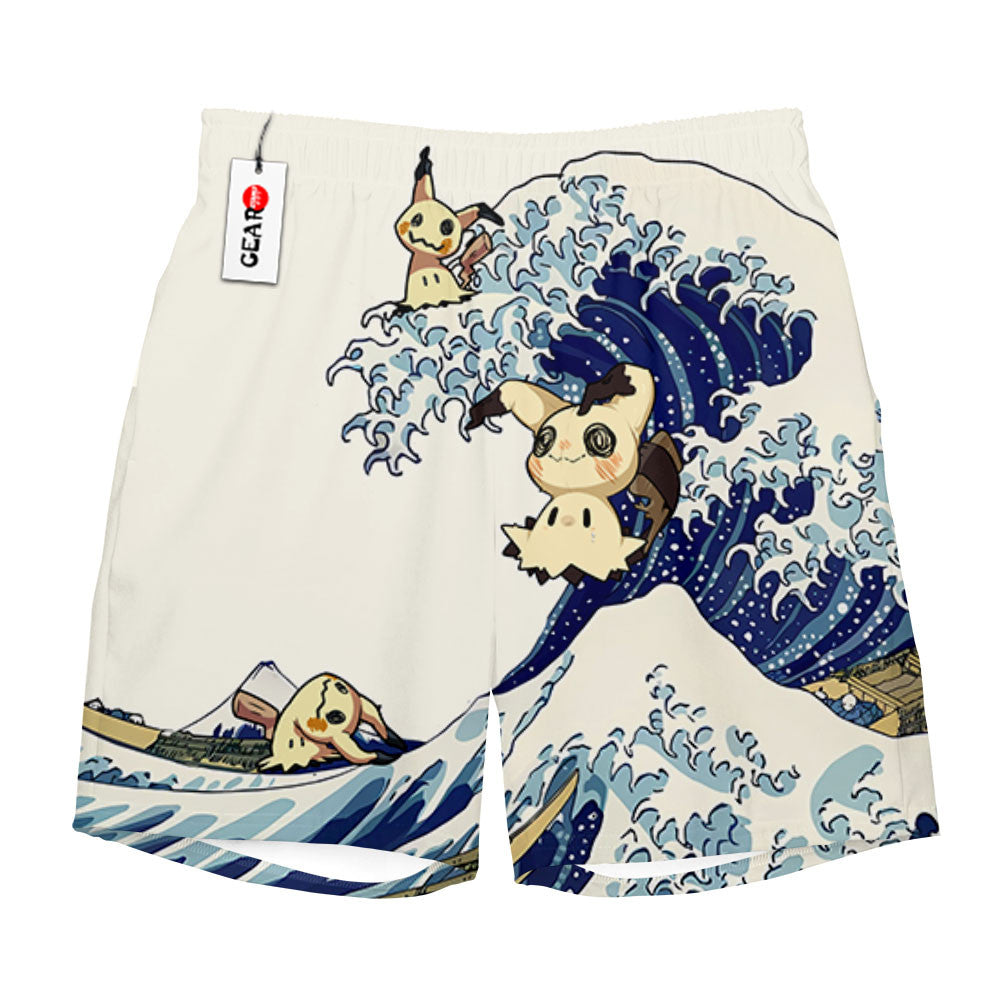 Mimikyu Beach Shorts - Great Wave Edition