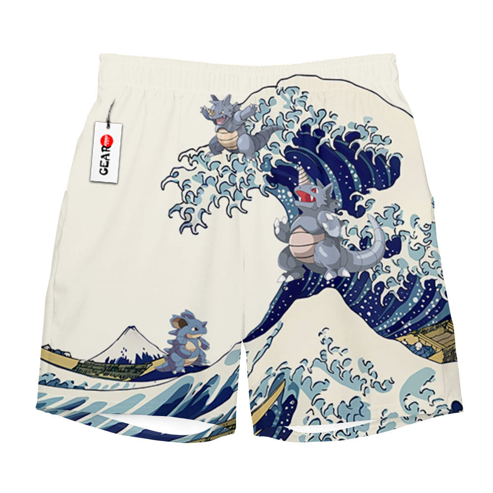 Rhydon Beach Shorts - Great Wave Edition