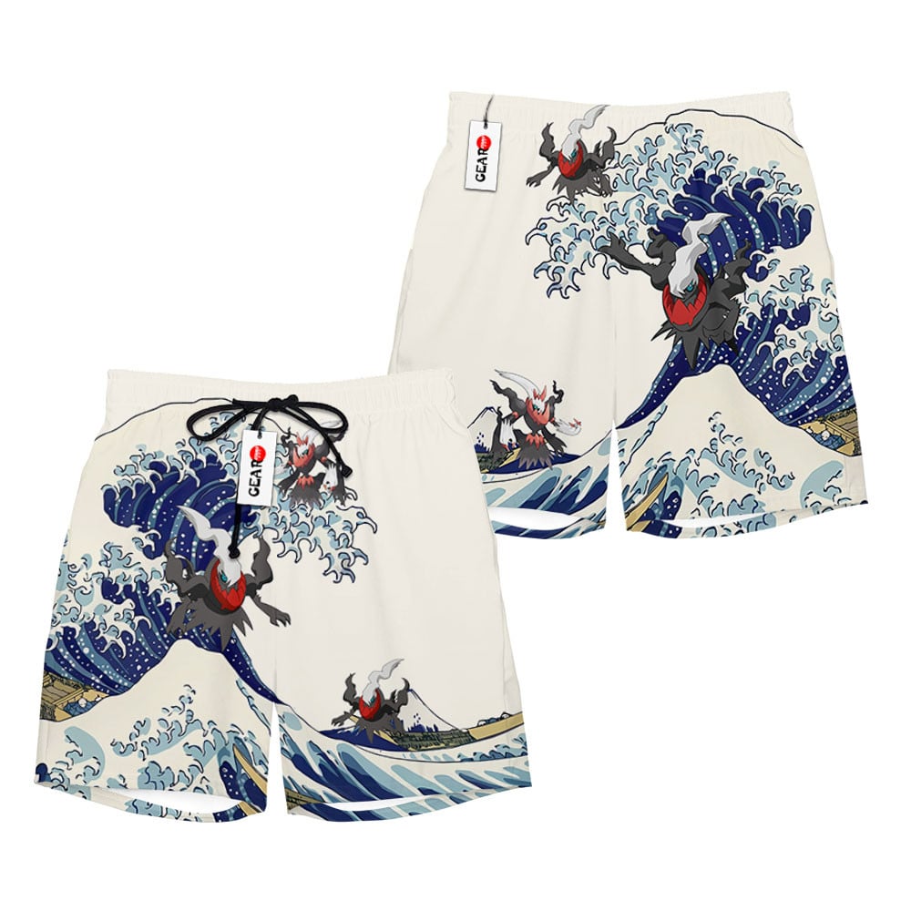 Darkrai Beach Shorts - Great Wave Edition