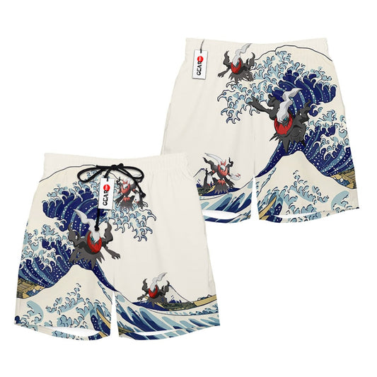 Darkrai Beach Shorts - Great Wave Edition