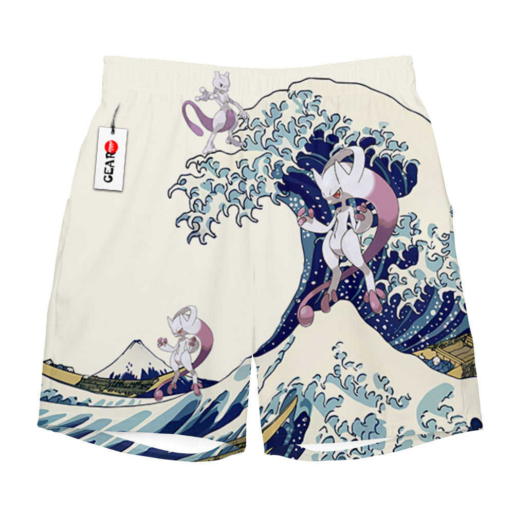 Mewtwo Beach Shorts - Great Wave Edition