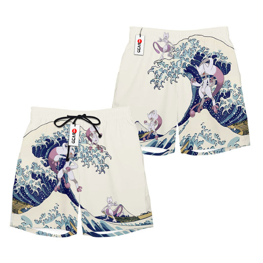 Mewtwo Beach Shorts - Great Wave Edition