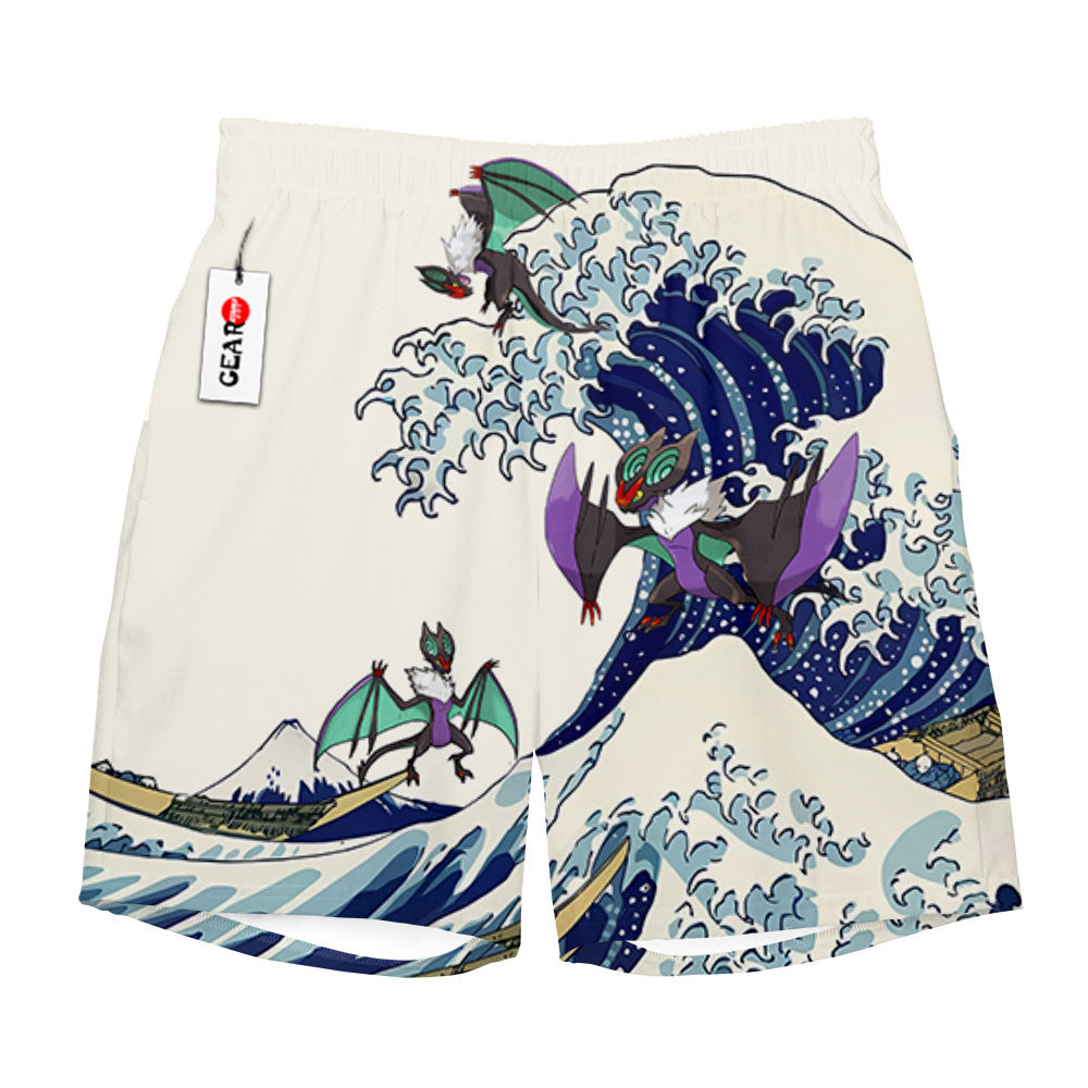 Noivern Beach Shorts - Great Wave Edition