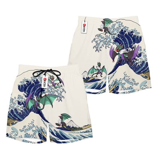 Noivern Beach Shorts - Great Wave Edition