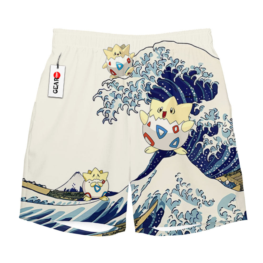 Togepi Beach Shorts - Great Wave Edition